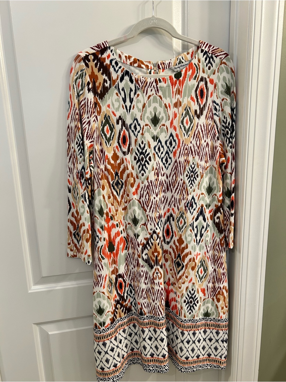 Tommy Bahama Printed Long Sleeve Tunic Dress - Multicolor